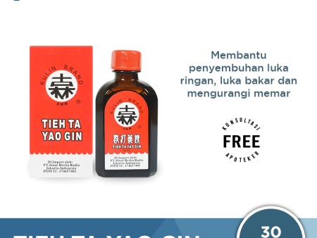 Tieh Ta Yao Gin (Kulin Brand) - Obat Merah China Untuk Luka Memar Online