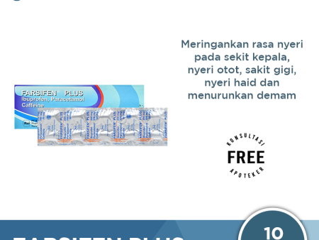 Farsifen Plus 10 Tablet - Obat Pereda Nyeri dan Demam Online now