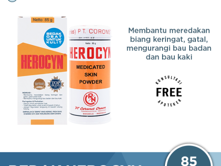 Bedak Herocyn 85 g Online Hot Sale