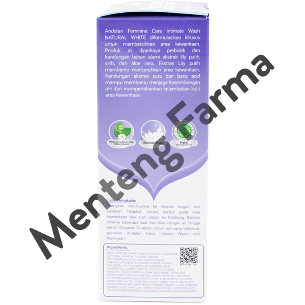 Andalan Feminine Care Natural White Intimate Wash Supply