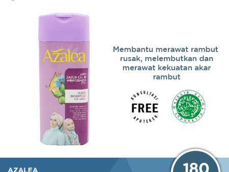 Azalea Hijab Shampoo With Zaitun Oil And Habbatussauda Oil 180 ML - Perawatan Rambut Rusak For Cheap