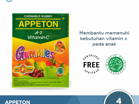 Appeton Gummies (Passtilles) 4 Sachet - Permen Gummy Vitamin C Anak Cheap