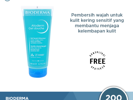 Bioderma Atoderm Gel Douche 200 ml - Sabun Kulit Kering Sensitif Discount