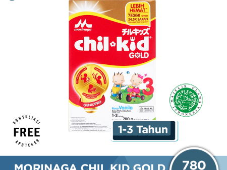 Morinaga Chil Kid Gold Vanila 780 Gr - Susu Pertumbuhan Anak 1-3 Tahun Online Sale