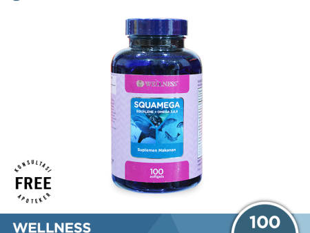 Wellness Squamega Isi 100 Kapsul - Suplemen Squalene dan Omega 3, 6, 9 Online now