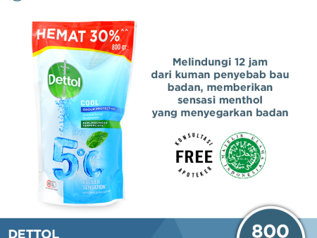 Sabun Mandi Cair Dettol ProFresh Cool 800 Gram - Dengan Kandungan Menthol Segar For Sale