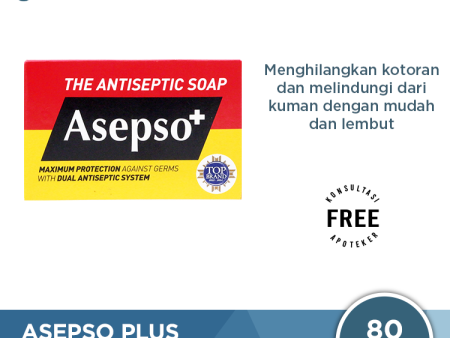 Asepso Plus 80 Gram - Sabun Batang Antiseptik Cheap