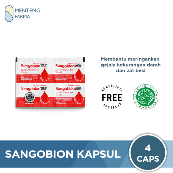 Sangobion Strip 4 Kapsul - Obat Penambah Darah dan Anemia Online now