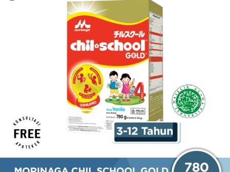 Morinaga Chil School Gold Vanila 780 Gr - Susu Pertumbuhan Anak 3-12 Tahun For Cheap