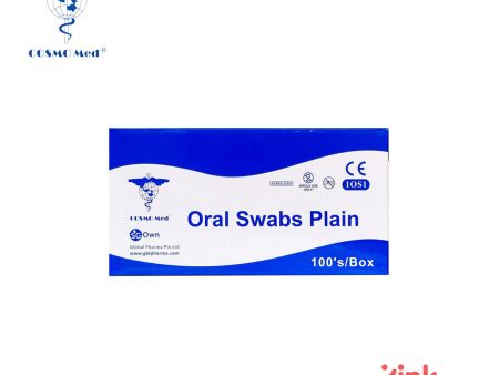 COSMOMED Oral Swabs Plain 100s Hot on Sale