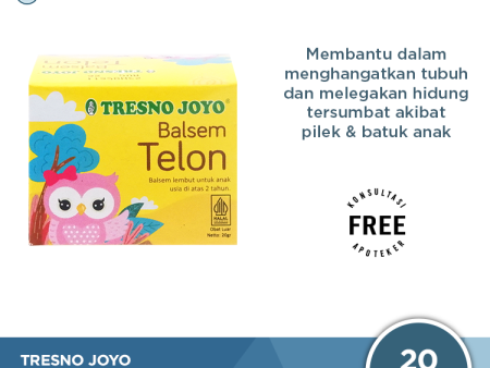 Balsem Telon Tresno Joyo 20 Gr - Melegakan Hidung Tersumbat Anak Supply