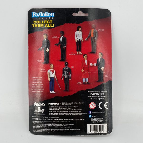 Vincent Vega ReAction Figures  Funko Pulp Fiction 3.3 4  Fully Posable NIB For Sale