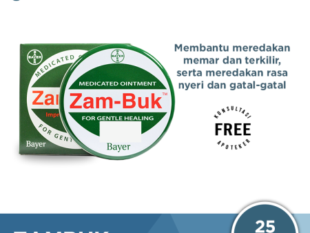 Zambuk Medicated Ointment 25 Gr - Obat Luka Memar Terkilir Online Hot Sale