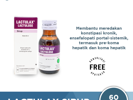 Lactulax Sirup 120 mL - Obat Pencahar Konstipasi Kronik Sembelit Online now