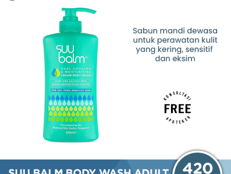 Suu Balm Body Wash Adult Dry Itchy Sensitive Skin 420 mL - Sabun Kulit Kering dan Sensitif Discount