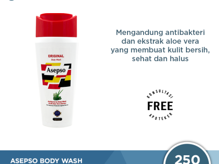 Asepso Body Wash Original 250 ML - Sabun Cair Antibacterial Online Sale