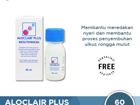 Aloclair Plus Mouthwash 60 mL - Obat Kumur Sariawan dan Luka Mulut Discount