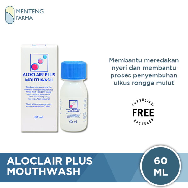 Aloclair Plus Mouthwash 60 mL - Obat Kumur Sariawan dan Luka Mulut Discount