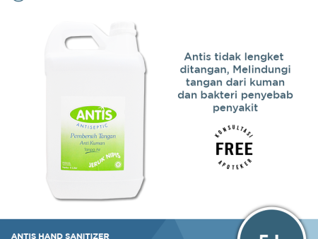 Antis Hand Sanitizer Gel Kemasan Refill 5 Liter Cheap