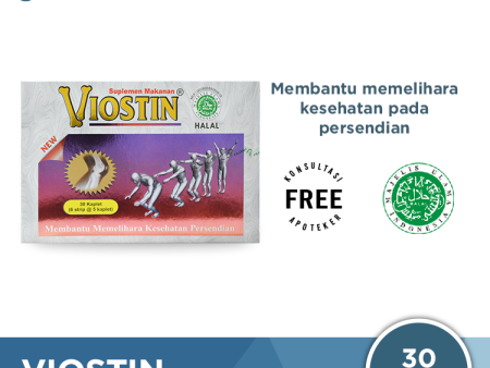 Viostin Halal 30 Kaplet - Suplemen Kesehatan Persendian Online Hot Sale