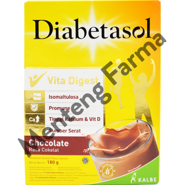 Diabetasol Cokelat 180 Gram - Susu Penambah Nutrisi Khusus Diabetes on Sale