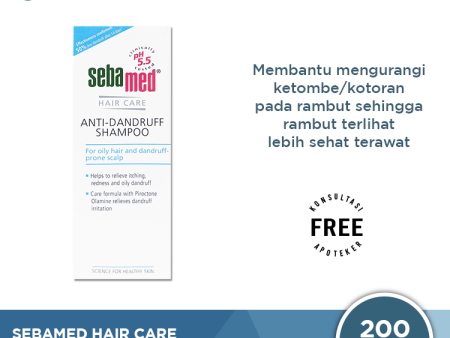 Sebamed Hair Care Anti Dandruff Shampoo 200 ML - Sampo Anti Ketombe Fashion