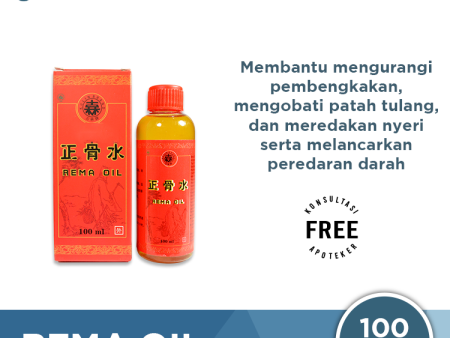 Rema Oil 100ml - Obat Gosok Patah Tulang dan Keseleo Sale