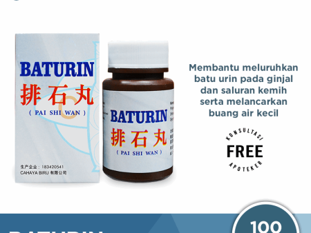 Baturin (Pai Shi Wan) - Obat Peluruh Batu Ginjal Online Hot Sale