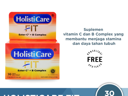 Holisticare Fit 30 Tablet - Suplemen Vitamin C dan B Complex Online Hot Sale