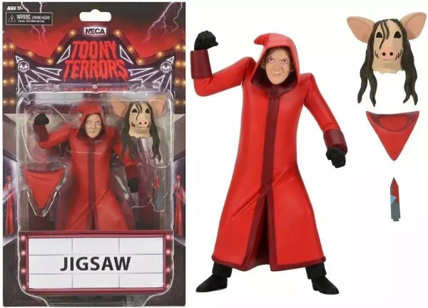 Toony Terrors Saw Jigsaw Figure Red Cloak 2023 Lionsgate Reel Toys NEW NECA Supply