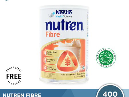 Nutren Fibre 400 Gram - Susu Bubuk Rasa Vanila Tinggi Serat Hot on Sale