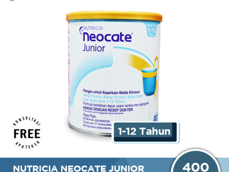 Nutricia Neocate Junior 400 Gram - Susu Khusus Alergi Anak 1 - 12 Thn Online Hot Sale