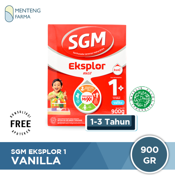 SGM Eksplor 1 Plus Vanila 900 Gram - Susu Pertumbuhan Anak 1 - 3 Tahun For Discount