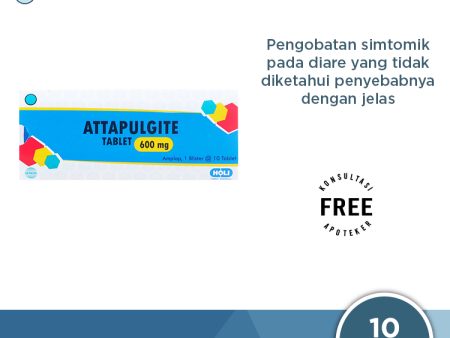 Attapulgite 600 mg 10 Tablet - Meringankan Diare yang Non Spesifik Supply