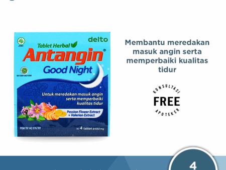 Antangin Good Night 4 Tablet - Meredakan Masuk Angin dan Memperbaiki Kualitas Tidur For Cheap