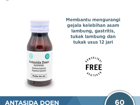 Antasida Doen Sirup 60 mL - Obat Maag Asam Lambung Nyeri Ulu Hati Online Sale