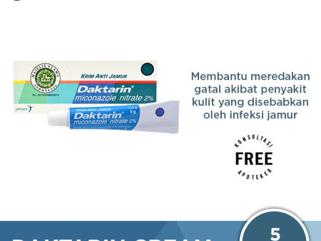 Daktarin Cream 5 g - Krim Anti Jamur Kulit Online now