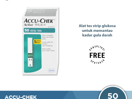 Accu-Chek Active 50 Test Strip - Tes Strip Gula Darah For Discount