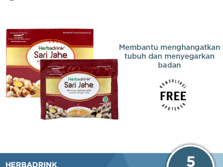 Herbadrink Sari Jahe - Minuman Serbuk Pengahangat Tubuh Discount