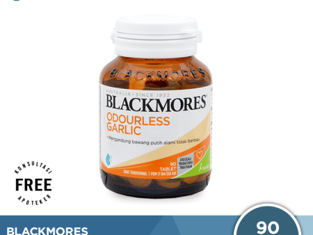 Blackmores Odourless Garlic 90 Tablet - Suplemen Kesehatan Tekanan Darah Supply