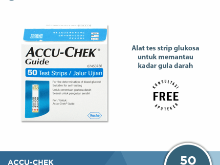 Accu-Chek Guide 50 Test Strip - Tes Strip Gula Darah Cheap