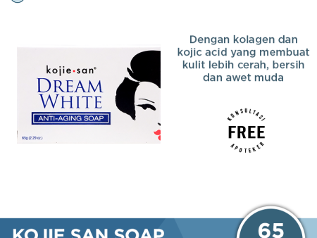 Kojie San Dreamwhite Soap 65g - Kulit Lebih Cerah Sehat dan Awet Muda Discount