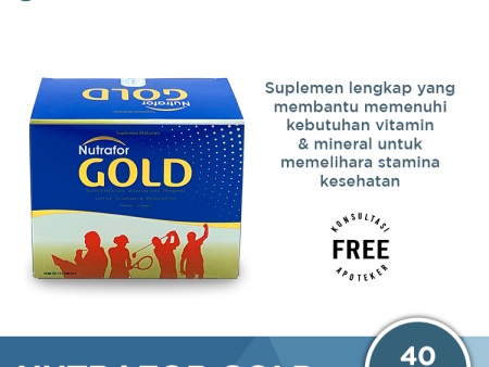 Nutrafor GOLD - Multivitamin untuk Stamina dan Kesehatan Discount