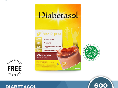 Diabetasol Cokelat 600 Gram - Susu Penambah Nutrisi Khusus Diabetes Hot on Sale