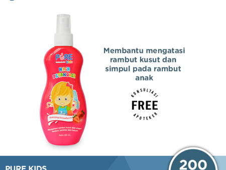 Pure Kids Hair Detangler Amazing Strawberry 200 mL - Pelembut Rambut Online Sale