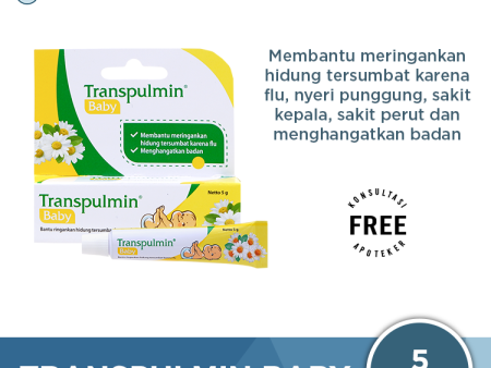 Transpulmin Baby Balsam 5 g -  Pereda Flu dan Hidung Tersumbat Bayi Hot on Sale