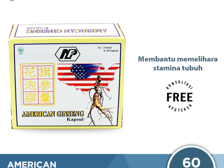 Pure American Ginseng (Capsules) - Suplemen Detoksifikasi, Imun Tubuh For Discount