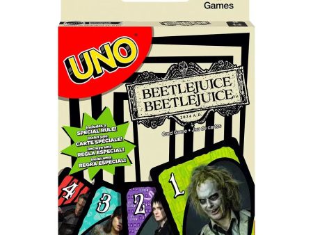 Beetlejuice UNO Card Game Mattel Games - Table Top Game New In Box Fashion