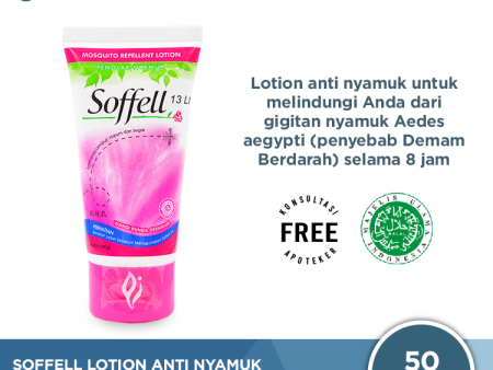 Soffell Lotion Wangi Bunga Geranium 50 Gr - Lotion Anti Nyamuk Cheap