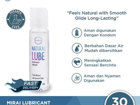 Mirai Lubricant Natural Lube 30 mL - Water Based Lubricant Supply